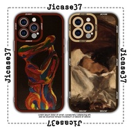 Jicase Square Edge iphone Case Oil Painting 6plus/6s/6splus/7/7plus/8/8plus/x/xs/11/12/pro/max/plus/