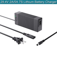 29.4V 2A  Charger 5.5mm Plug, for 25.2V/24V Battery GoTrax G1 GLI.der, Ed.ge, No.va,GKS Pro Plus Lu.