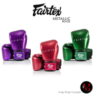 นวมชกมวย Fairtex "BGV22" - Metallic Boxing Gloves New Arrival for Sparring MMA K1 (Microfiber Leather) (Included Bag except purple color one) มีกระเป๋า ยกเว้น สีม่วง