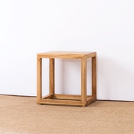 Stool ขนาดเล็ก ทรงสี่เหลี่ยม ทรงเก่า ทรงกลม ทำจากไม้แท้ ไม้ยูไม้ สำหรับเปลี่ยนรองเท้า สำหรับผู้ใหญ่