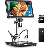 Elikliv Digital Soldering Microscope 2000X, 10.1" Coin Microscope with 32GB TF Card, HDMI Connection