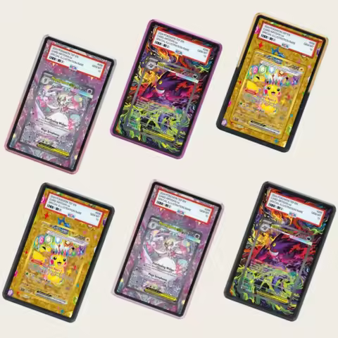 Ptcg Mega Gardevoir Ex Mega Gengar Anime Card Extended Art Acrylic Display Collection Card Extended 