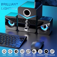 3in1 Computer Speakers with Subwoofer 2" Auxiliary Speakers & 3" Wired Subwoofer Bluetooth 5.0 Multi