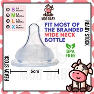 ⭐Moo Baby Puting Botol Susu Common Wide Puting Baby Putting Susu Puting Pegion Wide Neck Nay Puting 