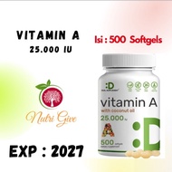 Deal Vitamin A 25,000iu 500 softgels, Vitamin A 25000iu