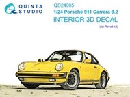 ㊣ Quinta Studio 1/24 Porsche 911保時捷跑車Revell 3D立體浮雕水貼 QD24005