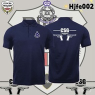 2026 NEW New Embroidered CSG Security Design Polo Shirt Premium Pure Men&Women Short Sleeve Polo Top