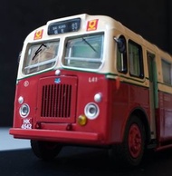 香港巴士模型-九龍巴士公司1975年版亞比安勝利者Albion Victor往西貢93號路線單層巴士模型(1:76)