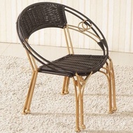 Rattan Chair Stool for Elderly Home Use Leisure Adult Outdoor Table and Chair Children's Balcony Sma
