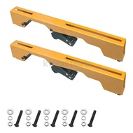 2pcs Miter Saw Mounting Brackets Yellow Large Size Quick Release N087371 DW7231 Use for Dewalt's DW7