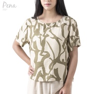 Pena house เสื้อเบลาซ์ ทรงครอป คอกลม แขนสั้น POSS062401