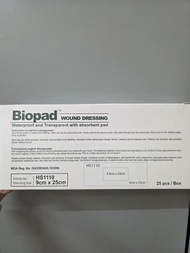 BIOPAD WOUND DRESSING 25PCS 1BOX (9x25cm)