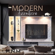 [HNM PERABOT] Modern Wall Mounted Tv Cabinet / Hall Cabinet / Tv Console / Hanging Tv Cabinet/Tv Max 65''