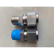 Clearance DK Lok Connector Tube Fittings Stainless 316 1/2" tube to male