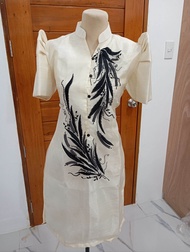 Modern Filipiniana Ladies Barong Dress