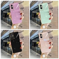 Casing Oppo A38 4G A58 4G A78 4G A78 5G A58 5G Kasus telefon elektroplat tepi lurus