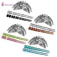 [Menolana] 72Pcs Gauges Taper Kit Plug Tunnels14G-00G Ear Stretching Body Jewelry Set 14G-00G
