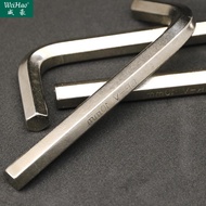 Kunci hex berlapis nikel jenama Weihao 0.7-36mm, kunci kecil metrik jenis L 7mm, kunci hex kepala ra