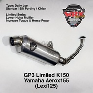 pnp - knalpot wrx gp3 limited k150 aerox 155 old lexi 125