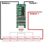 5S 21V 56A Lithium-Ion Battery Charging Protection Board+Cable Supporting Short Circuit/Overload/Ove