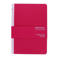 Soft Touch線條筆記本／A5（80張14.8x21）紅色【FABRIANO】 (新品)