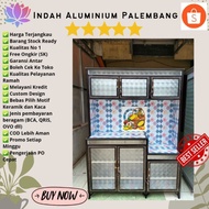 RAK PIRING 3 PINTU ALUMINIUM PALEMBANG limited