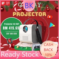 {24H} Build In Youtube Netflix PROJECTOR 1080P HD (5 Years Warranty)Built-in App Android Q3 Pro /Min