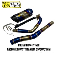 [ TITANIUM ] PROTAPER S-1 S1 RACING EXHAUST STAINLESS STEEL Y15 / LC135 4S / LC135 5S 32MM 35MM [ CUTTING AHM ]