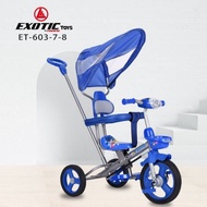 Exotic Sepeda Anak Bayi Balita Roda 3 Tricycle Exotic ET603-7-8 By Pacific Blue