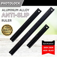 Aluminum Alloy Anti-Slip Ruler 20CM/30CM/45CM