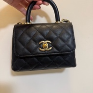 Chanel coco handle mini 黑 芯片款 有購證