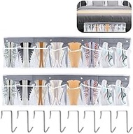 Segutage 2Pcs 8 Pockets Large Deep RV Shoe Pockets with 8 hooks, Hanging Shoes Organizer for Bedside