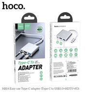 shipshopstore5 [สินค้าแนะนำ] Hoco HB14 อะแดปเตอร์ฮับ แปลงช่อง Type-C เป็น USB 3.0 + HDMI + Type-C Hu