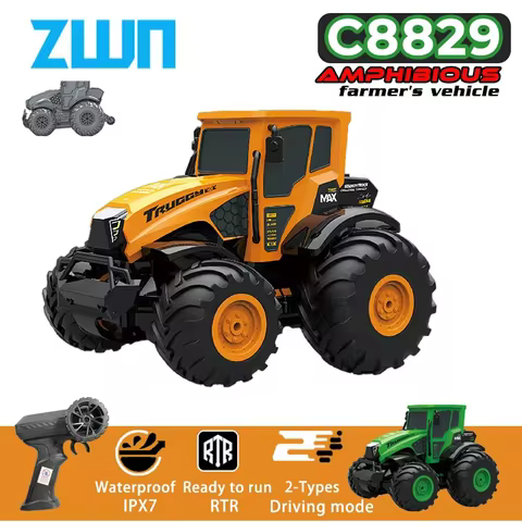 JJRC C8829 RC Car Amphibious Tractor 2.4G Full Scale 4WD RTR Off-road And Waterproof Remote Control 