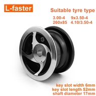 4 Inch Wheel Rim 17mm Keyway Alloy Hub For 4.10-4 And 9x3.50-4 Electric Cart Wheelchair Scooter Tire