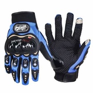 帳號內物品可併單限時大特價   PRO-BIKER藍色硬殼防水防摔機車手套可觸控防曬透氣指關節保護手套