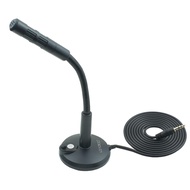 LANDIBO 3.5mm male microphone, plug and play desktop laptop gooseneck microphone, suitable for games