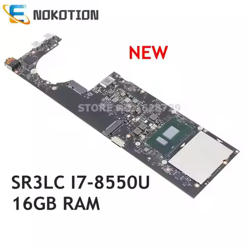 NOKOTION NEW For Lenovo YOGA 920-13IKB Laptop Motherboard With SR3LC I7-8550U 16GB RAM 5B20Q09639 5B