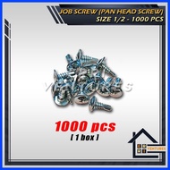▜ ∲ ✦ Job Screw (Pan Head Self Tapping Screw) 1000pcs