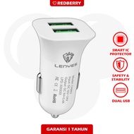 HP SAVER CAR Charger LENYES CA863 2.4A 2 USB cellphone adapter original cellphone Charger CAR