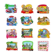 Decorative Magnets for Cuenca Quito Guayaquil Manta Cuenca Ecuador City Landmark Travel Fridge Stick