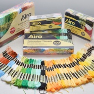 Boutique airo Cross Stitch Thread 24/50/100 Colors Cross Stitch Thread 8m 6 Strands Embroidery Threa