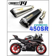 Project79 Exhaust CF Moto 450SR Piping Slip on Steel Muffler CFmoto Motor Accessories 450 SR 250 800