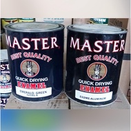 Master QDE Quick Drying Enamel Aluminum or Emerald Green Paint Gallon 4 Liters