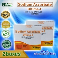 2BOXES ULTIMA C SODIUM ASCORBATE 100CAPSULES 100% AUTHENTIC BEST SELLER