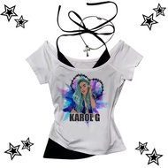 Karol G Women's Hip Hop T-Shirt - Trendy Kawaii Aesthetic from the 2000s & 80s