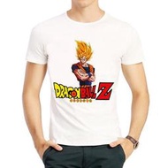 【可選兒童尺寸】七龍珠T恤白色經典動漫短袖大人小孩悟空衣服dragon ball T-shirt