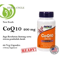 Now Food CoQ10 200mg 60 Veg Now CoQ10 Coenzyme Q10 Now CoQ10 200mg