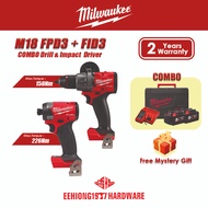 MILWAUKEE M18 FID3 M18 FPD3 M18 FUEL 1/4" Hex Impact Driver M18 FUEL Percussion Drill Brushless Motor Heavy Duty