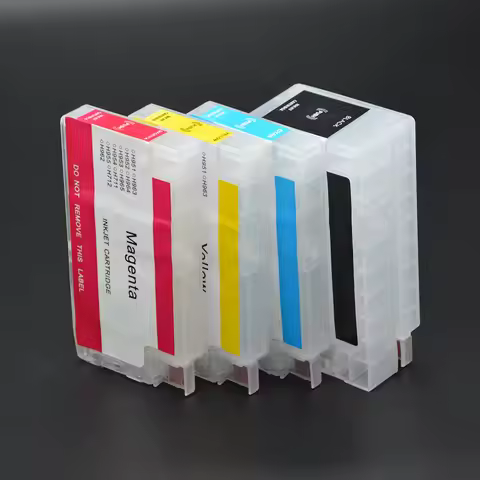 1Set Empty HP712 HP712XL Refill Ink Cartridge with Disposable Chip for HP Designjet T210 T230 T250 T